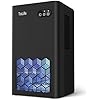 Dehumidifier for Home, 1000 sq.ft Dehumidifiers for Bedroom Bathroom Basement with 95 OZ Water Tank, Auto Shut Off 7 Colors LED Light, White Black